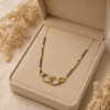 Zariya Infinity Link Mangalsutra Necklace – Anti Tarnish Gold