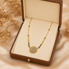 Aelira Bloom Mangalsutra Necklace – Anti Tarnish Gold