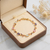 Tulip Royale Multi-Stone Bracelet – Anti Tarnish Gold Floral Bracelet