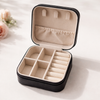 Mini Black Jewellery Organiser – Travel Storage Box 4x4 Inch