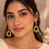 Layered Drop Earrings – Anti Tarnish Gold Statement