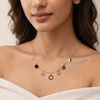 Charm Story Necklace – Anti-Tarnish Gold