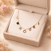 Charm Story Necklace – Anti-Tarnish Gold