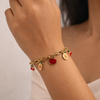 Fruit Charm Bracelet – Anti Tarnish Gold Playful Chain