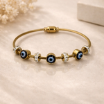 Evil Eye Charm Bracelet – Anti Tarnish Gold