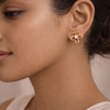 Gold Flower Stud Earrings for Women – Anti-Tarnish Gold