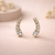 Diya Crystal Ear Crawler Earrings – Anti-Tarnish Gold