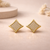 Lyra Crystal Star Stud Earrings – Anti-Tarnish Gold