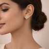 Lyra Crystal Star Stud Earrings – Anti-Tarnish Gold
