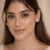 Ruhi Crystal Bow Stud Earrings – Anti-Tarnish Gold