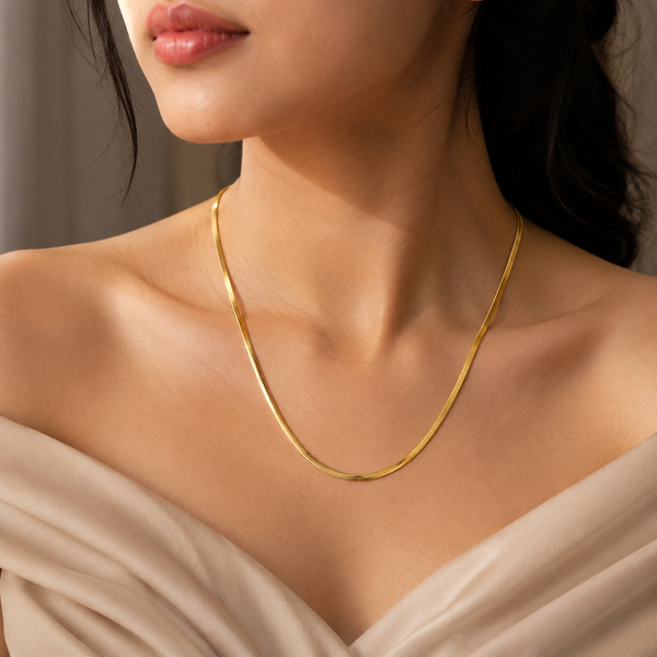 Classic Snake Gold Chain – Anti Tarnish Gold Chain