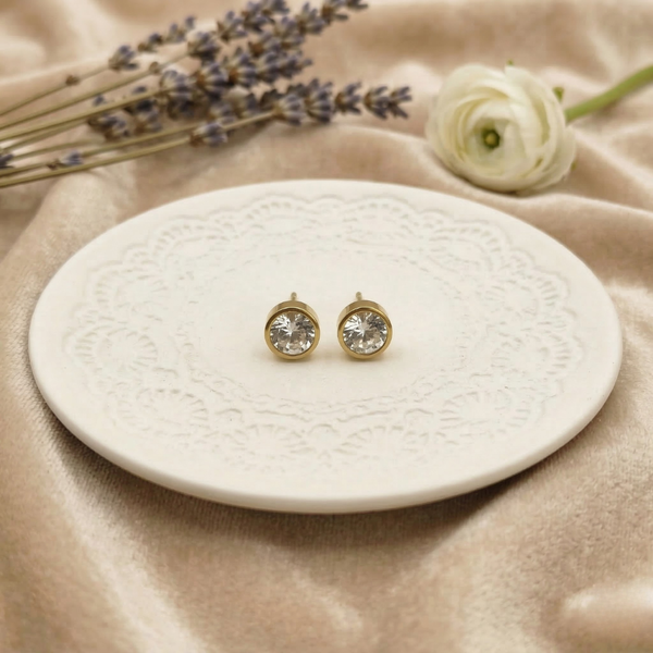 Butterfly & Floral Stud Earrings Set – Anti Tarnish Gold Combo (Set of 3)