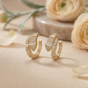 Luxe Crystal Hoop Earrings – Anti-Tarnish Gold