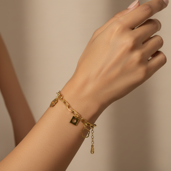 Lucky Charm Bracelet – Anti-Tarnish Gold