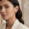 Signature Round Stud Earrings – Anti Tarnish Gold