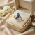 Azure Trio Stone Ring – Anti Tarnish Gold Adjustable