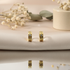 Screw Detail Hoop Earrings – Anti Tarnish Gold