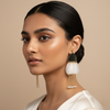 Pearl Fringe Drop Earrings – Anti Tarnish Gold Statement