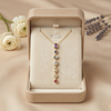 Multi Stone Drop Pendant Necklace – Anti Tarnish Gold