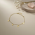 Ribbon Heart Charm Bracelet – Anti-Tarnish Gold