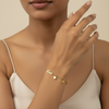 Love Script Heart Bracelet – Anti-Tarnish Gold