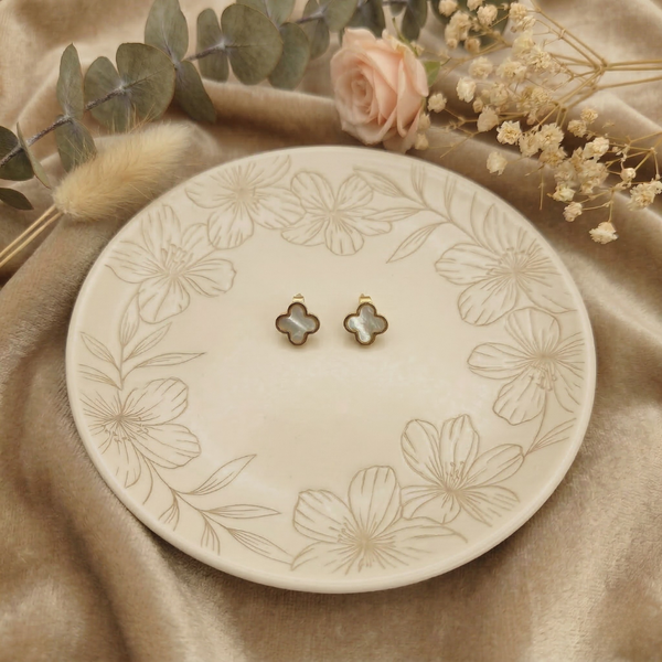 Clover Trio Earring Set – Anti-Tarnish Gold