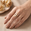 Eira Bar Accent Ring – Anti Tarnish Gold Adjustable