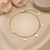 Love Script Heart Bracelet – Anti-Tarnish Gold