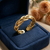 Braided Chain Ring – Gold Tone Anti Tarnish Adjustable Ring