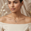 Elara Clover Crystal Pendant Necklace – Anti Tarnish Gold