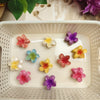 Floral Hair Claw Combo - Set of 6 Mixed Design Clips