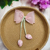Premium Sheer Bow Hair Pin (1 Piece) | Elegant Soft Bow Clip