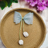 Premium Sheer Bow Hair Pin (1 Piece) | Elegant Soft Bow Clip