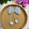 Premium Sheer Bow Hair Pin (1 Piece) | Elegant Soft Bow Clip
