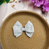 Premium Printed Bow Hair Pin (One Piece) | Elegant Floral Bow Clip