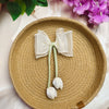 Premium Sheer Bow Hair Pin (1 Piece) | Elegant Soft Bow Clip