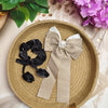Houndstooth Bow Hair Clip & Scrunchie Combo – Pack of 2