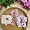 Pastel Bloom Scrunchie Combo Set – Pack of 3