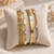 Elegant Gold Bracelet Stack – 3 Piece Anti Tarnish Set